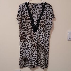 Soma animal print nightshirt/dress Size L